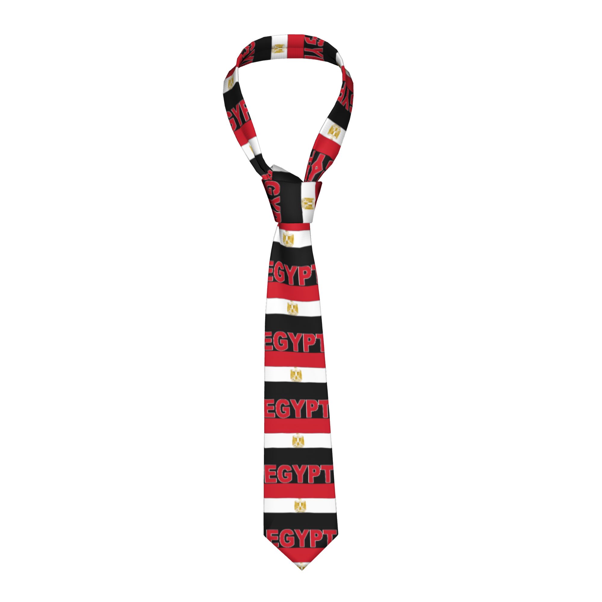 Men Accessories Egypt - Cravate à motif drapeau égyptien, cravate