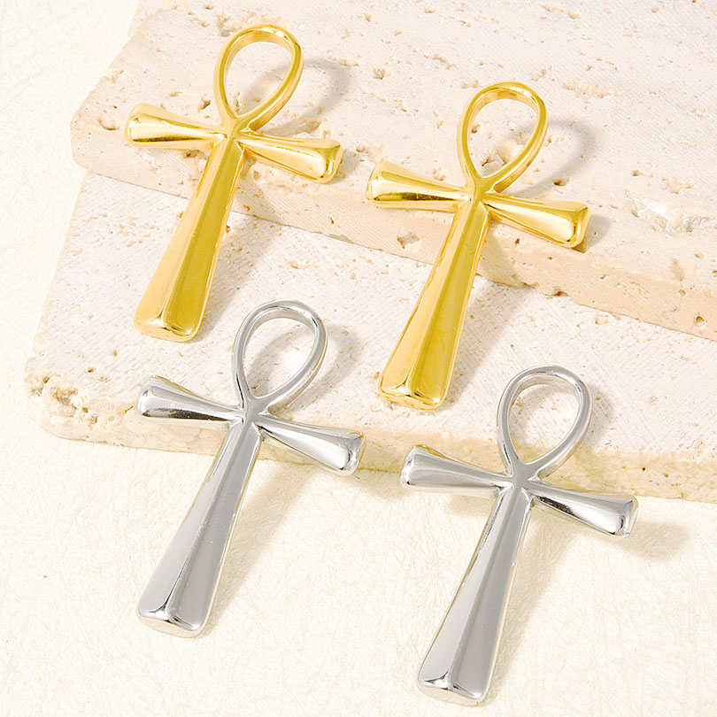 Men Accessories Egypt - Pendentif croix en acier inoxydable de