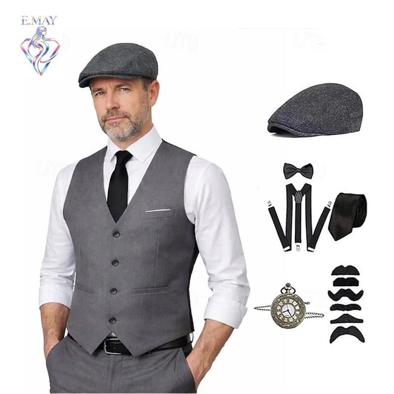 Medieval Men'S Accessories - Costume de gangster des années 1920