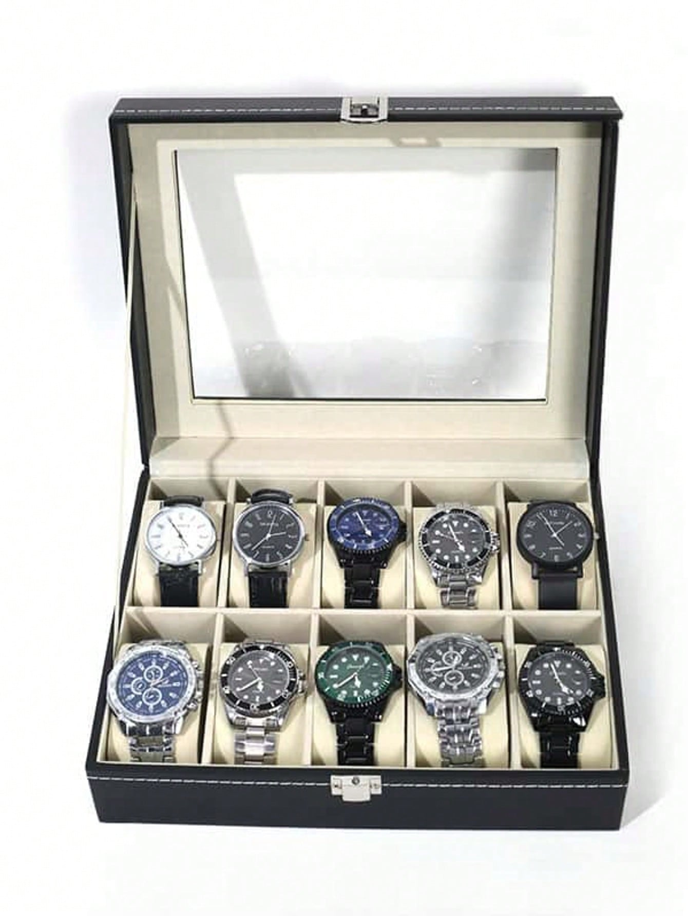 Men Accessories Box - Boîte à montres en cuir avec