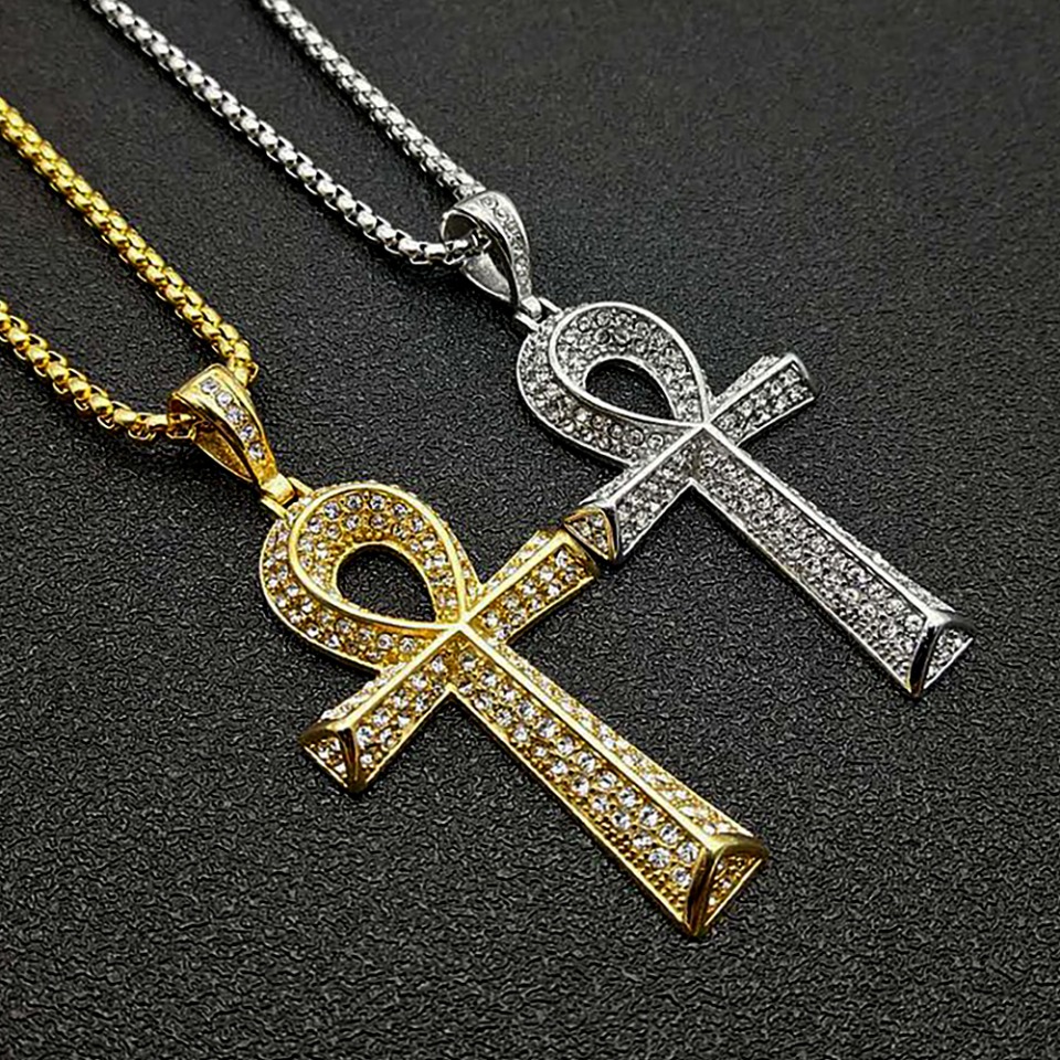Men Accessories Egypt - Colliers gothiques Vintage en acier inoxydable