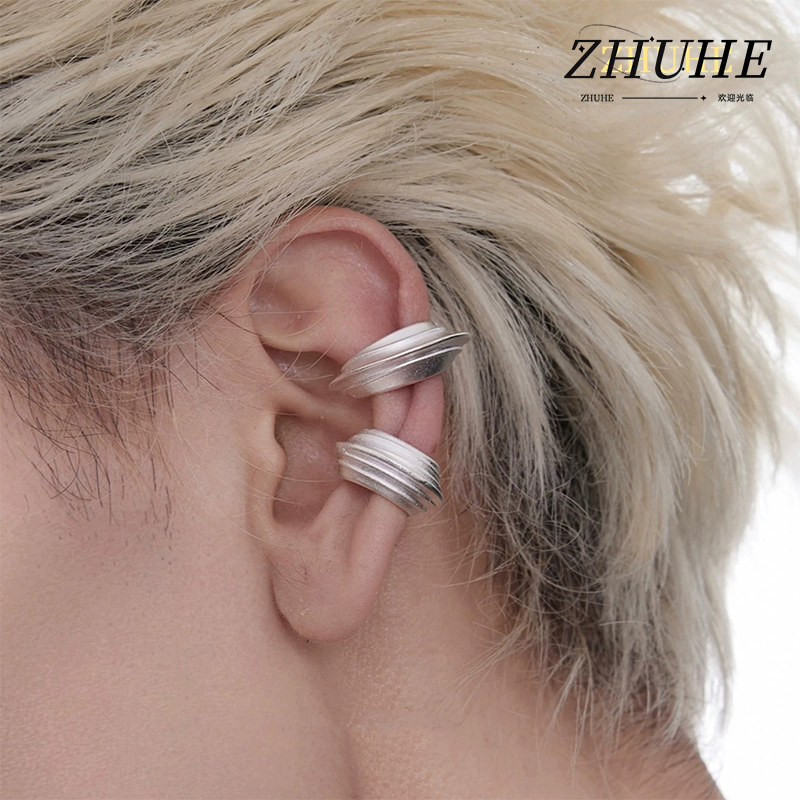 Men'S Minimalist Accessories - Bijoux d'oreille texturés multicouches pour femmes