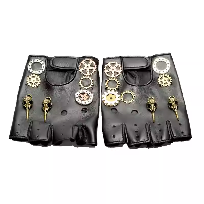 Medieval Men'S Accessories - Steampunk – gants boussole sans doigts
