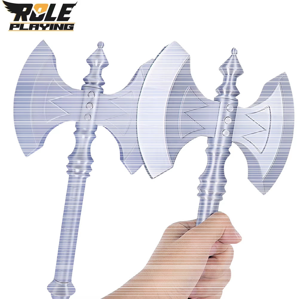 Men Accessories In Silver - Hache de cosplay pour homme, grande