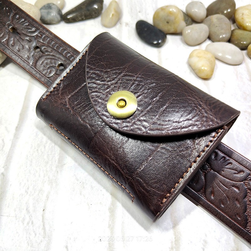 Men Accessories Box - Blongk-Mini sac de taille en cuir
