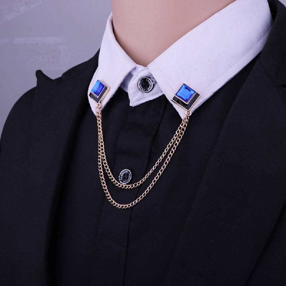 Men'S Accessories Clothing - Broche à chaîne avec pampille en