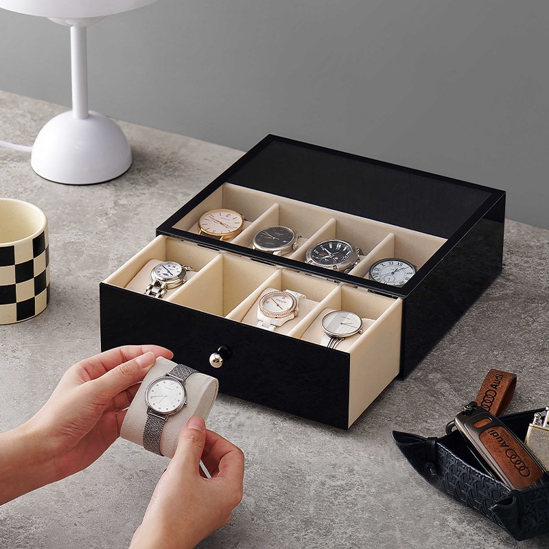 Men Accessories Drawer - Boîtes à montres en plastique de