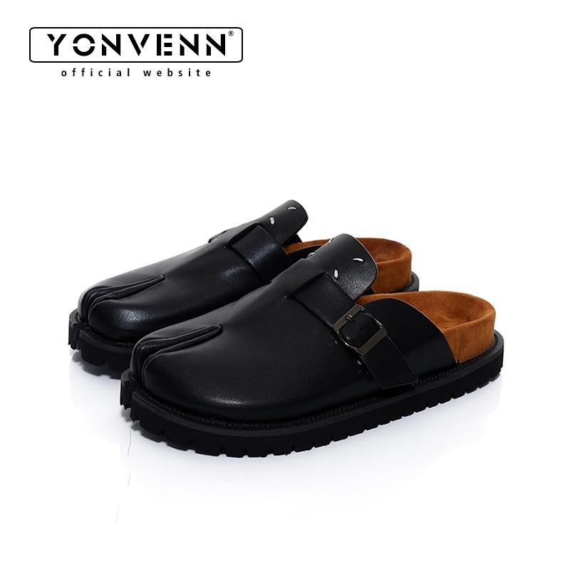 Men'S Accessories Leather - Nouvelles chaussures Tabi pantoufles en cuir