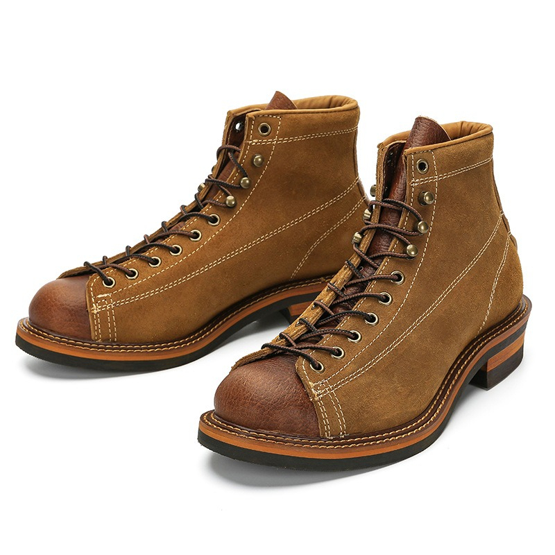 Men'S Accessories Leather - Bottes de moto vintage pour homme