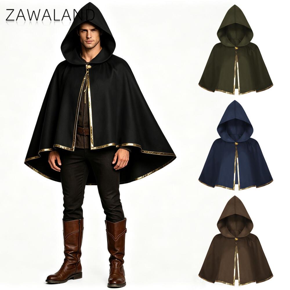 Cape à capuche médiévale avec  - Medieval Men'S Accessories avis et prix