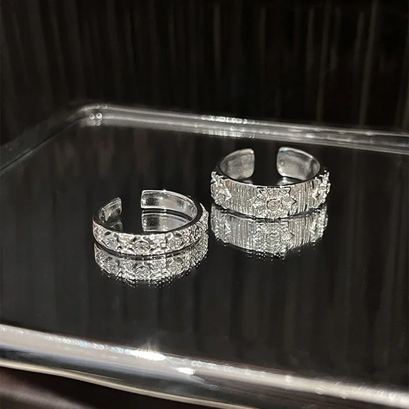 Bague ouverte en métal brillan - Men Accessories Drawing avis et prix