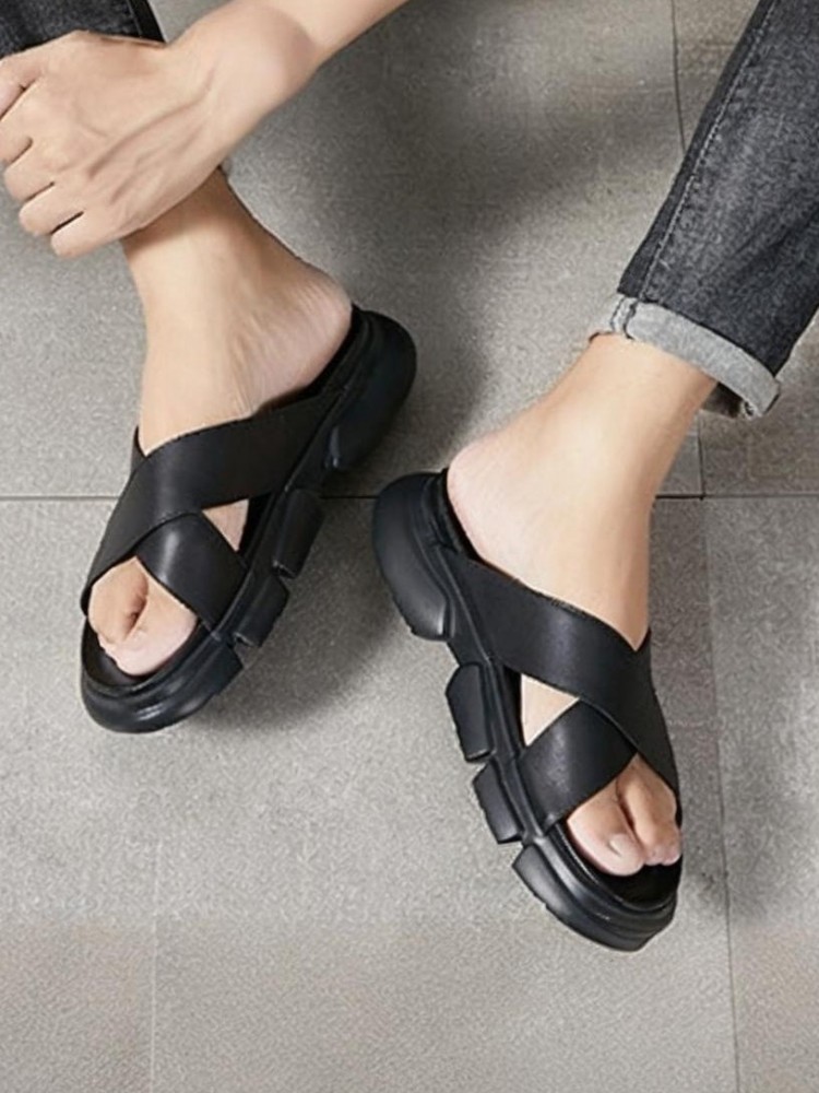 Pantoufles tendance en cuir de - Men'S Accessories Leather avis et prix