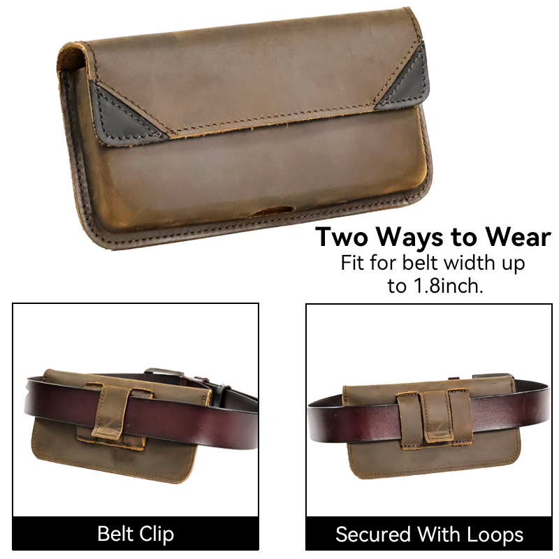 Sac banane en cuir véritable p - Men Accessories Box avis et prix