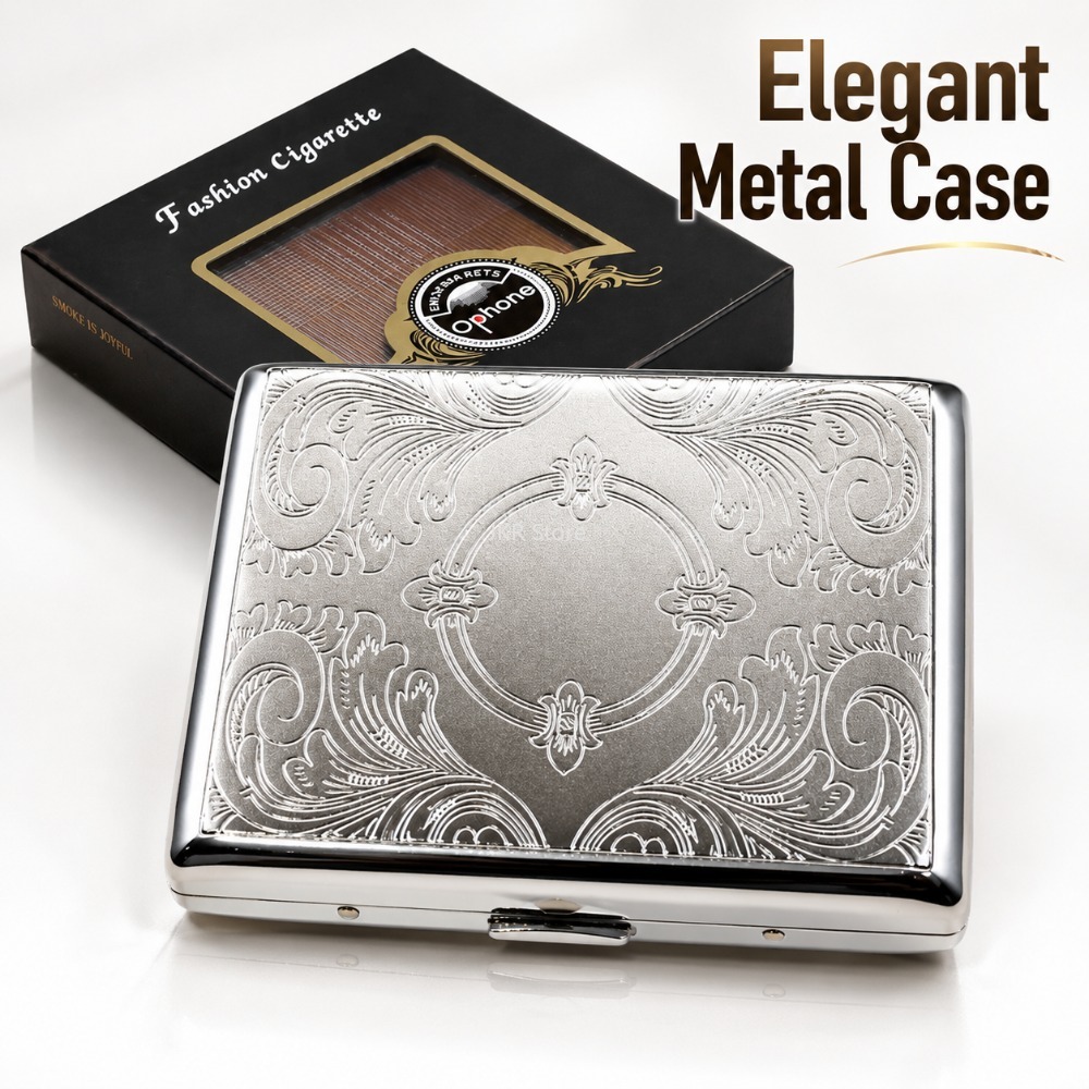 Boîte à cigarettes en acier in - Men Accessories Box avis et prix