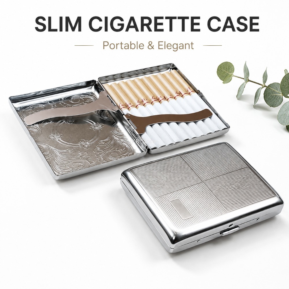 Boîte à cigarettes en acier in - Men Accessories Box avis et prix