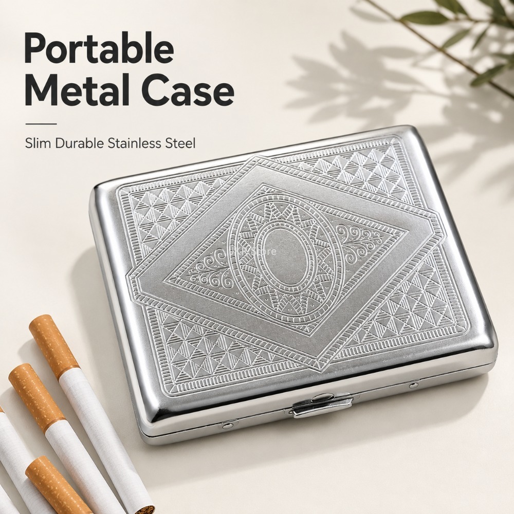 Boîte à cigarettes en acier in - Men Accessories Box avis et prix