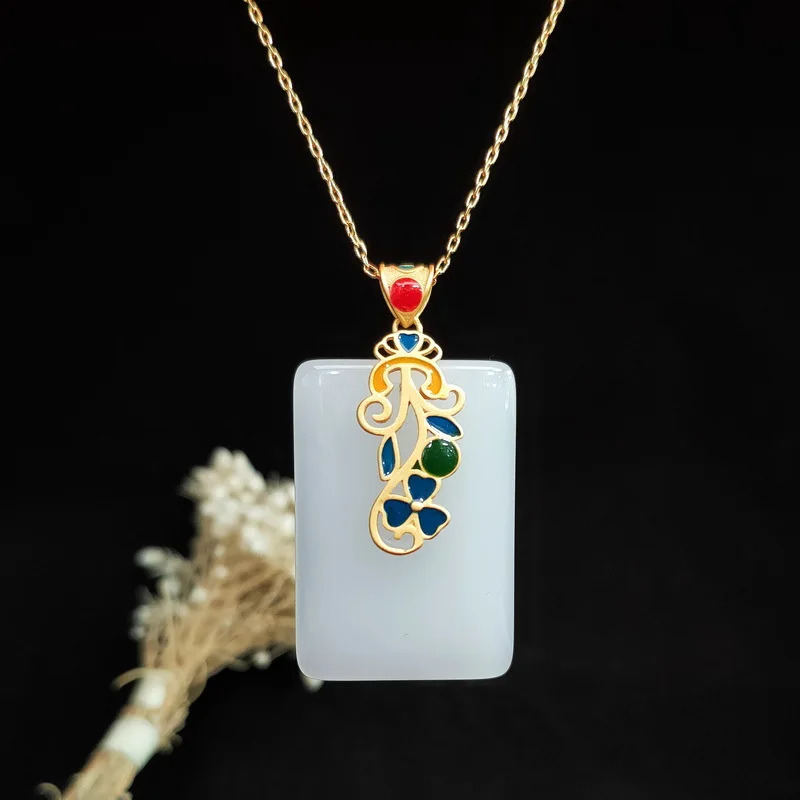 Collier pendentif Jade en arge - Men Accessories In Silver avis et prix