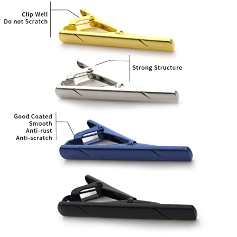 Lot de 4 pinces à cravate pour - Men Accessories Box avis et prix