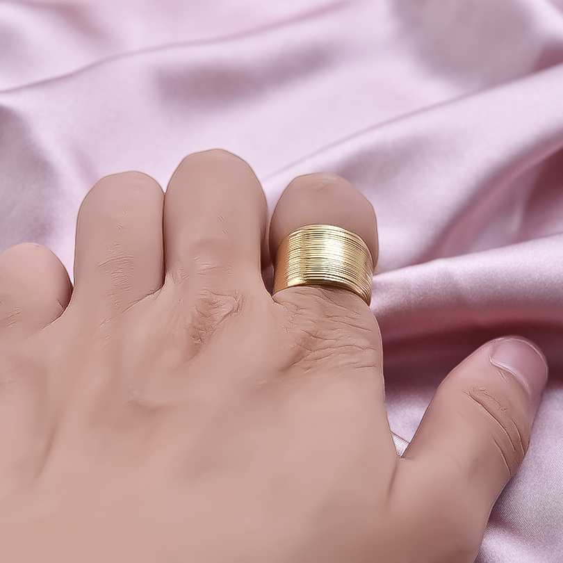Bague large ouverte en acier i - Men Accessories Drawing avis et prix