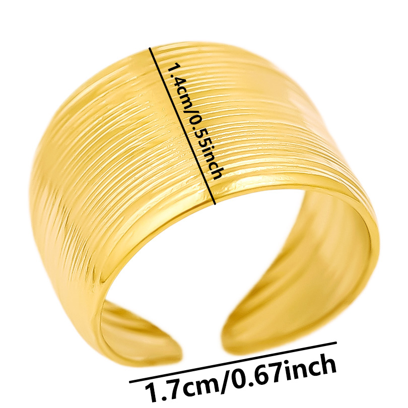 Bague large ouverte en acier i - Men Accessories Drawing avis et prix