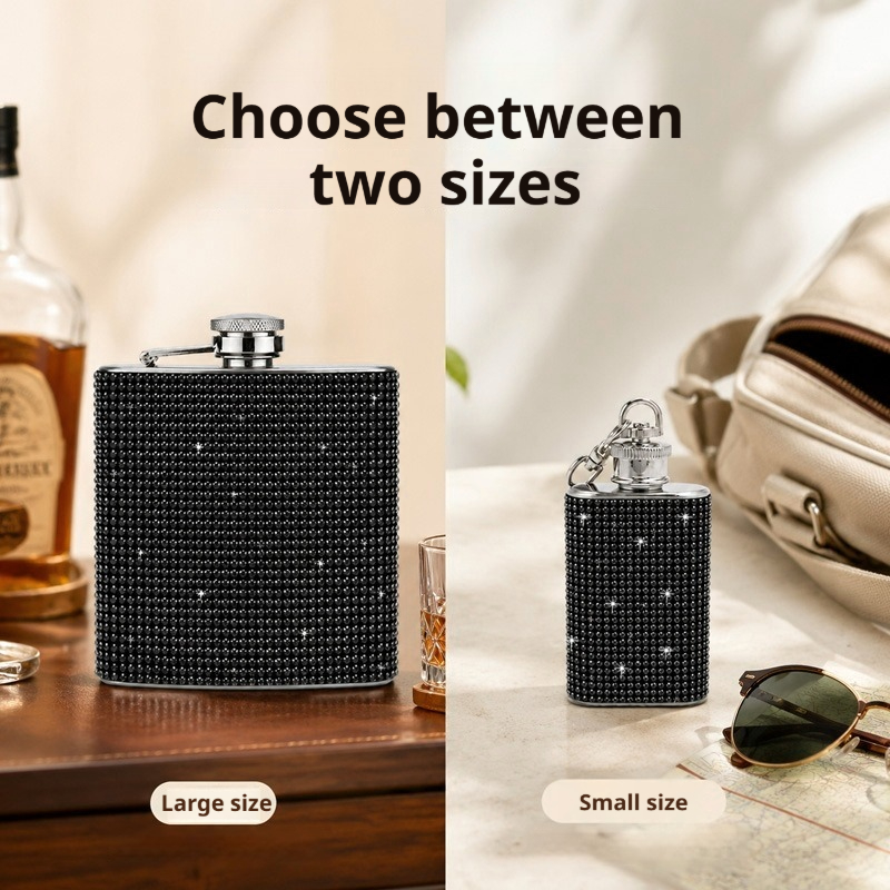 Flacon de poche portable orné  - Flask Stainless Steel avis et prix